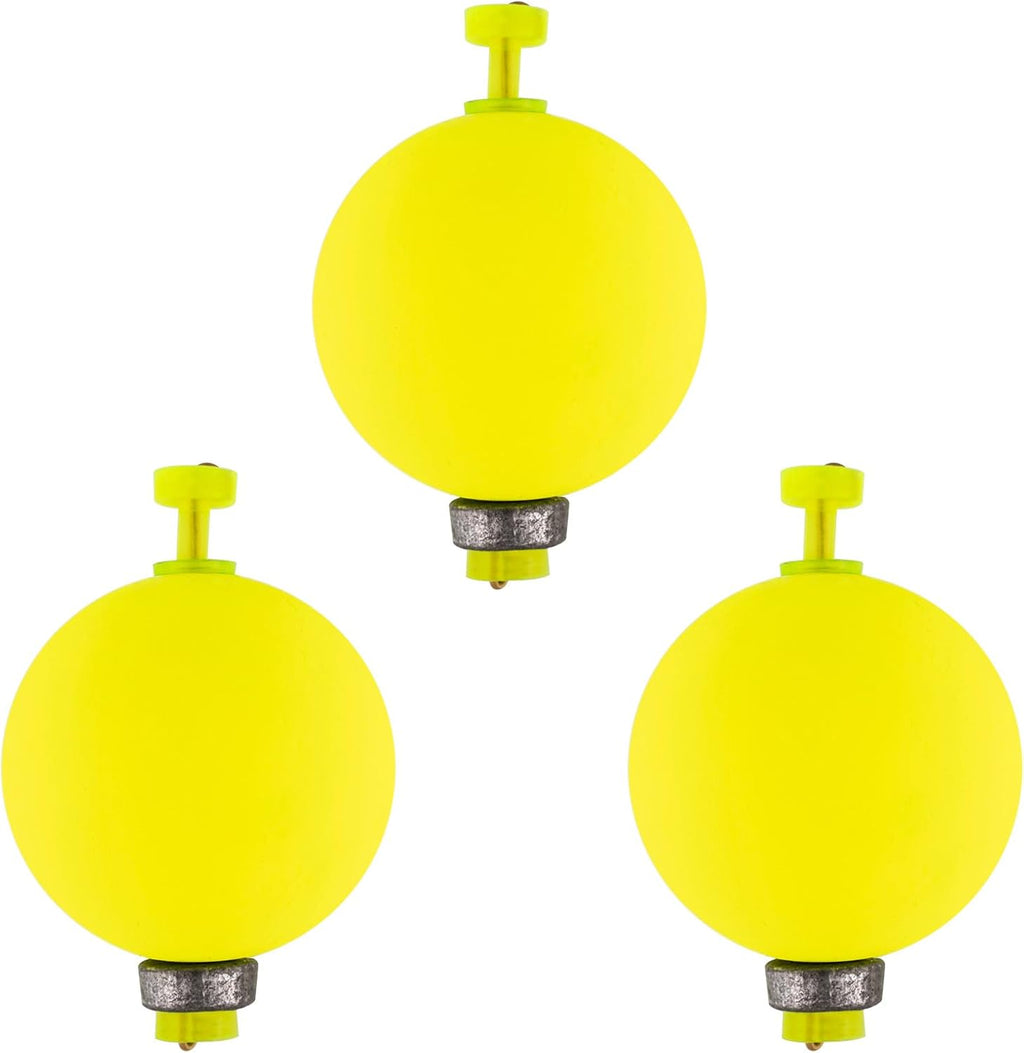 Dr.Fish 10 Pack Weighted Fishing Bobbers Snap-on Spring Floats EVA Foam Push Button Clip on Floats Fly Fishing Trout Bass Crappie Catfish