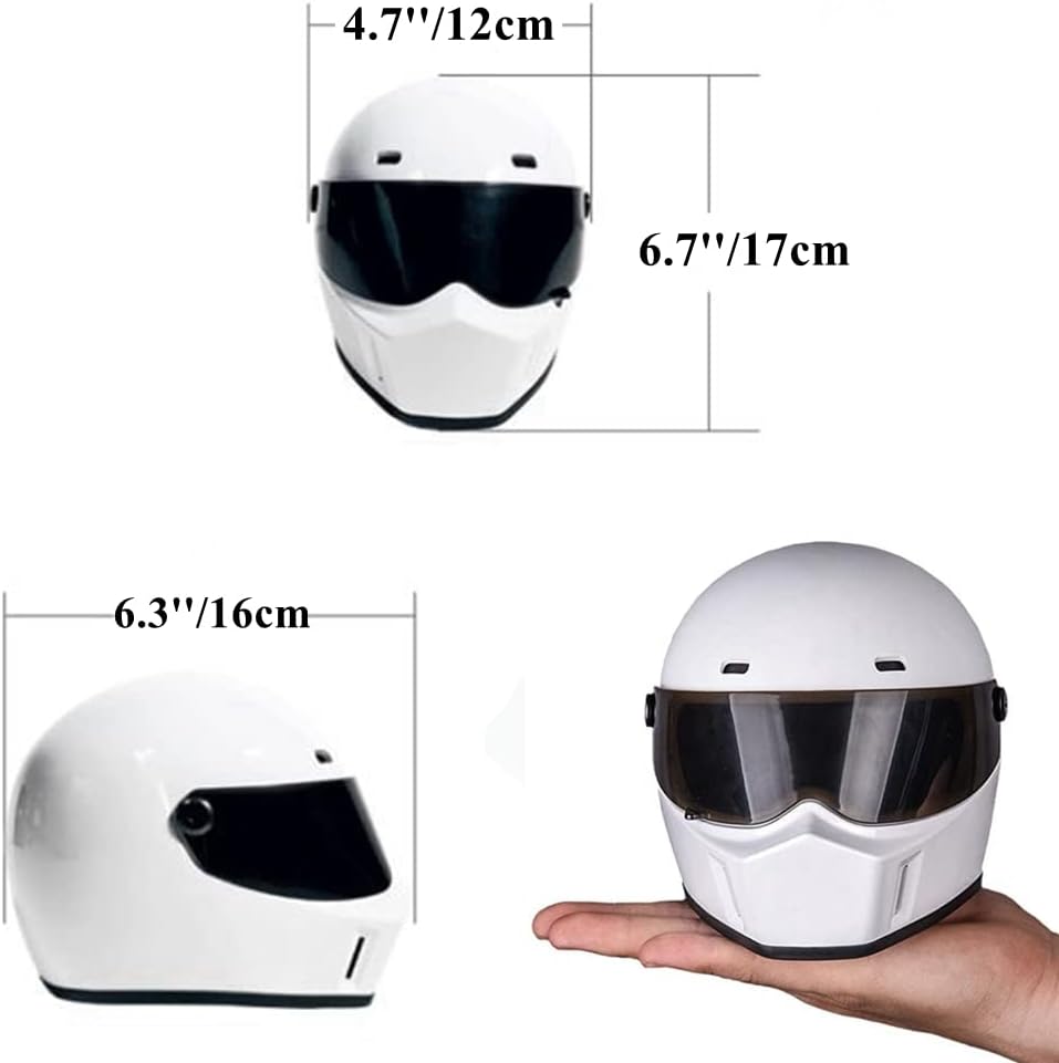 Pet Motorcycle Helmet, Full Face Motorcycle Helmet Outdoor Motorcycle Bike Riding Helmet Hat for Cat Dog Doggie Puppy Kitten Helmet Pet Supplies Racing Car Fan Collectible Small Gift (White)