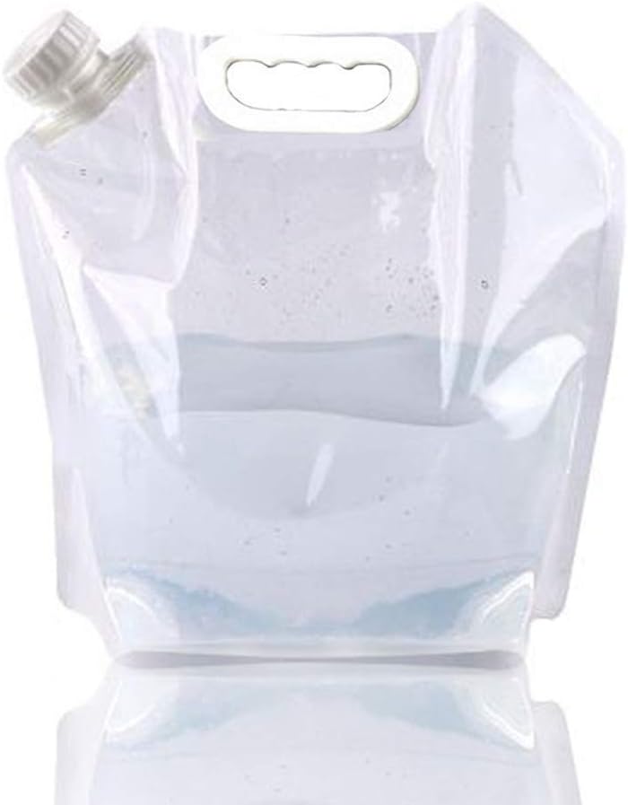 SUPANT Collapsible Emergency Water Jug Container Bag, Freezable, BPA Free Plastic Water Carrier Tank, Outdoor Folding Water Bag for Sport Camping Riding Mountaineer Backoacking, Food Grade