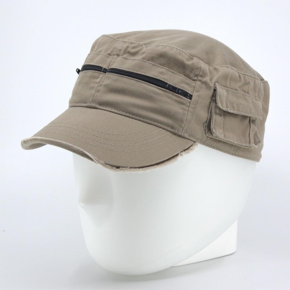 The Vintage Year Washed Cotton Distressed Cadet Hat - Tactical Military Baseball Cap for Men & Women, Outdoor Casual Wear