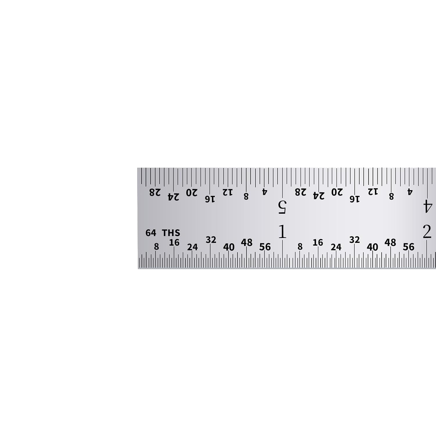PEC Tools Made in USA 6" Metal Ruler, Rigid, 3 Pack