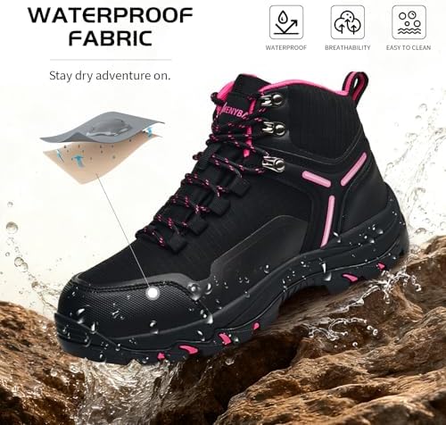 Women's Waterproof Wide Toe Box Hiking Boots