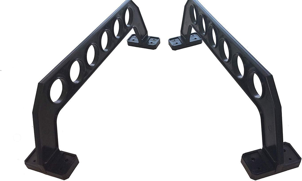 Cobra Storage Garage Door Storage Rack - 21" Black ABS Plastic Fishing Rod Holder - Ultimate Garage Organization for Fishing Gear and Equipment, Saltwater Fishing Gear (1 Pack)