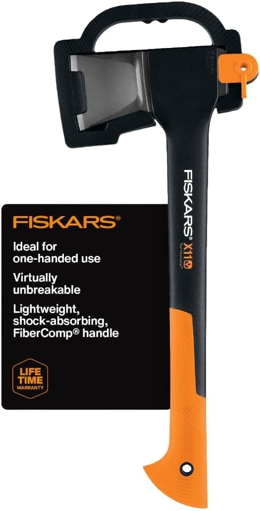 Fiskars X11 Splitting Axe 17", for Small Logs, Kindling & One-Handed Use