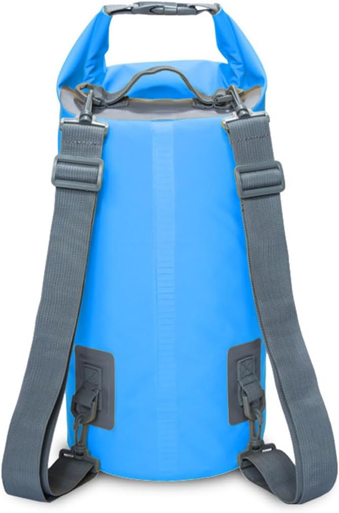 Waterproof Dry Bag, Roll Top Lightweight Dry Storage Bag Backpack, Swimming, Boating, Kayaking, Camping, Beach (Black 15L)