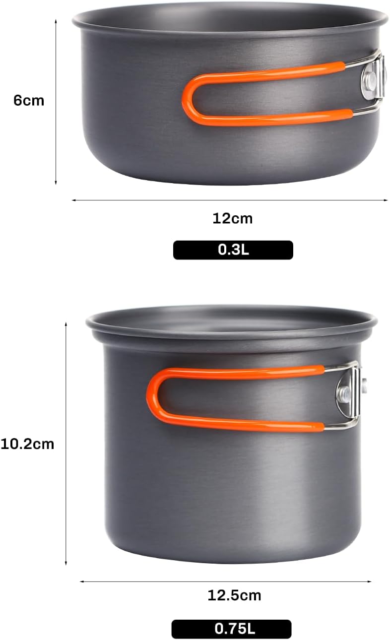 Fire-Maple Camping Pot Bowl Foldable Backpacking Solo Cooking Set