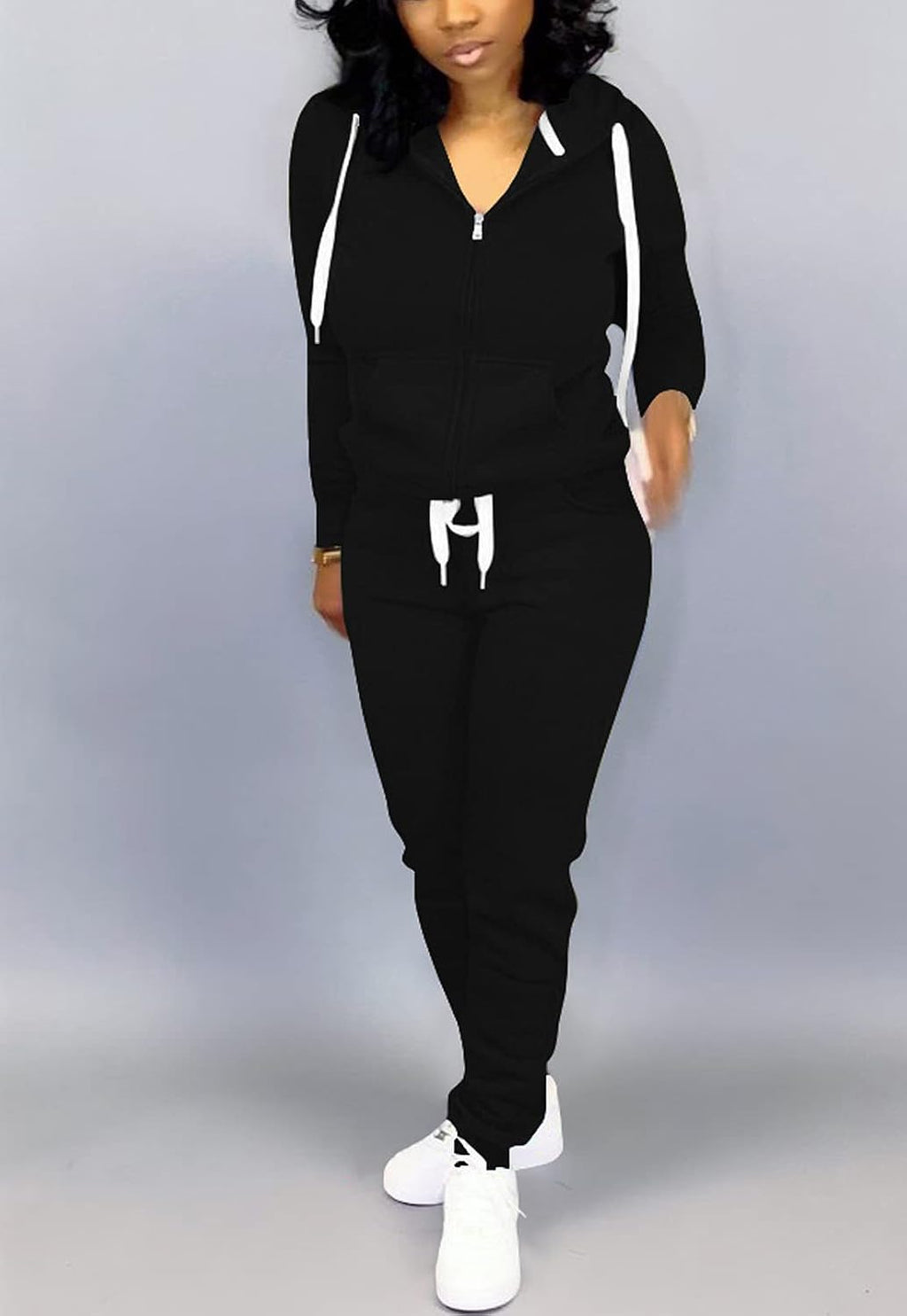 Mrskoala Two Piece Outfits for Women Tracksuit Sweat Suits Workout Sets Loungewear with Pocket