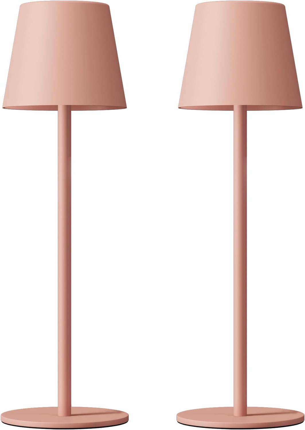Kakanuo Cordless Table Lamp Rechargeable Gold - 4 Pack Battery Operated Lamp for Dining Table, 3 Color Stepless Dimming Wireless Lamp for Counter, Outdoor Patio, Touch Control