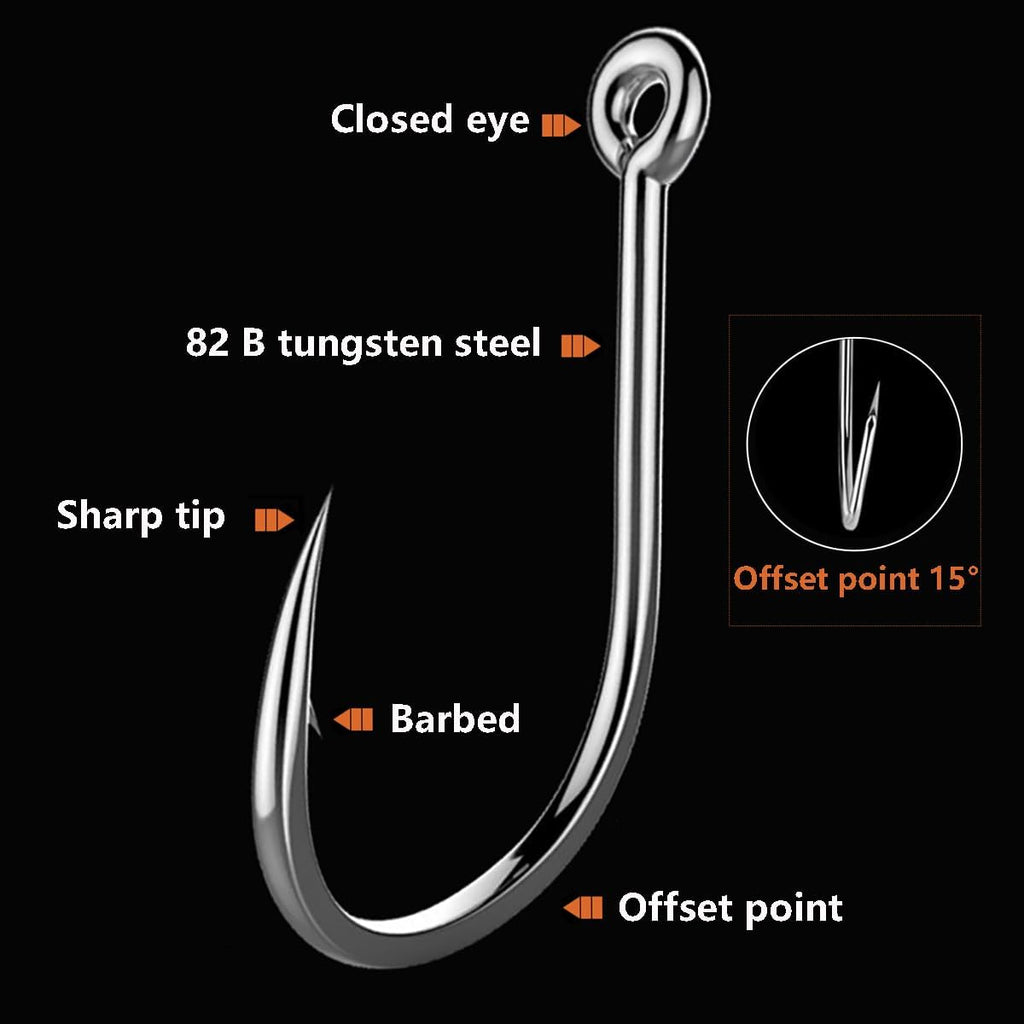 AMHDV 300Pcs/ 500Pcs/ 1000Pcs Small Fishing Hooks, 10 Different Sizes Tiny Fish Hook Set for Freshwater
