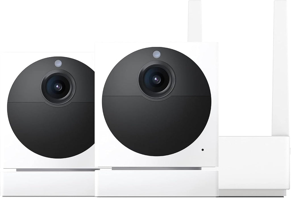 Wyze Cam Outdoor Starter Bundle v2 (1 Camera + Base Station) - 1080p HD Wireless Home Security Camera, Battery-Powered, IP65 Rated, Color Night Vision, 2-Way Audio, Compatible with Alexa & Google