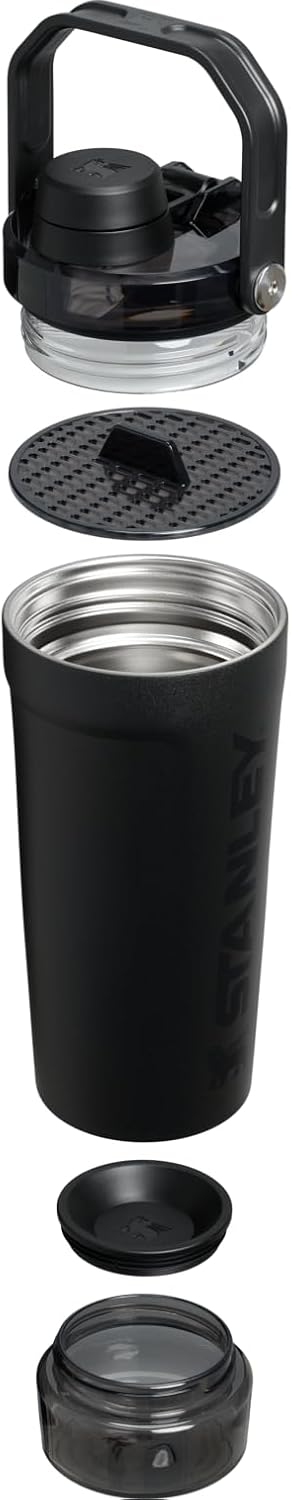 STANLEY Vitalize Shaker Bottle, 20 oz, Black