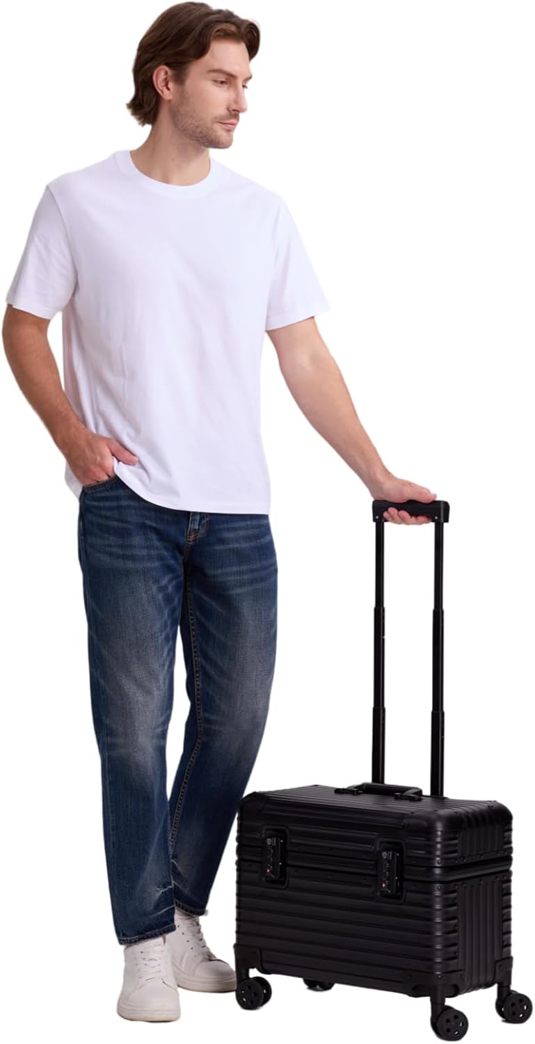 Full Aluminum Rolling Camera Bag 18" Carry on