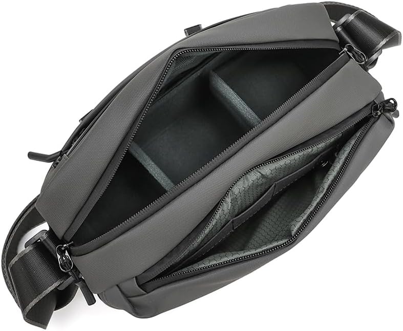Small Camera Sling Bag for Mirrorless & Compact DSLR – Lightweight Waterproof Crossbody Camera Bag with Tripod Holder, Adjustable Strap, and Removable Dividers