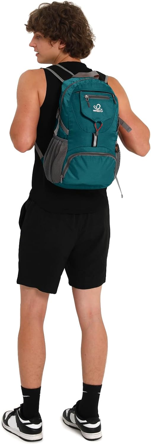 WATERFLY Small Lightweight Packable Backpack: 20l Hiking Daypack Man Woman