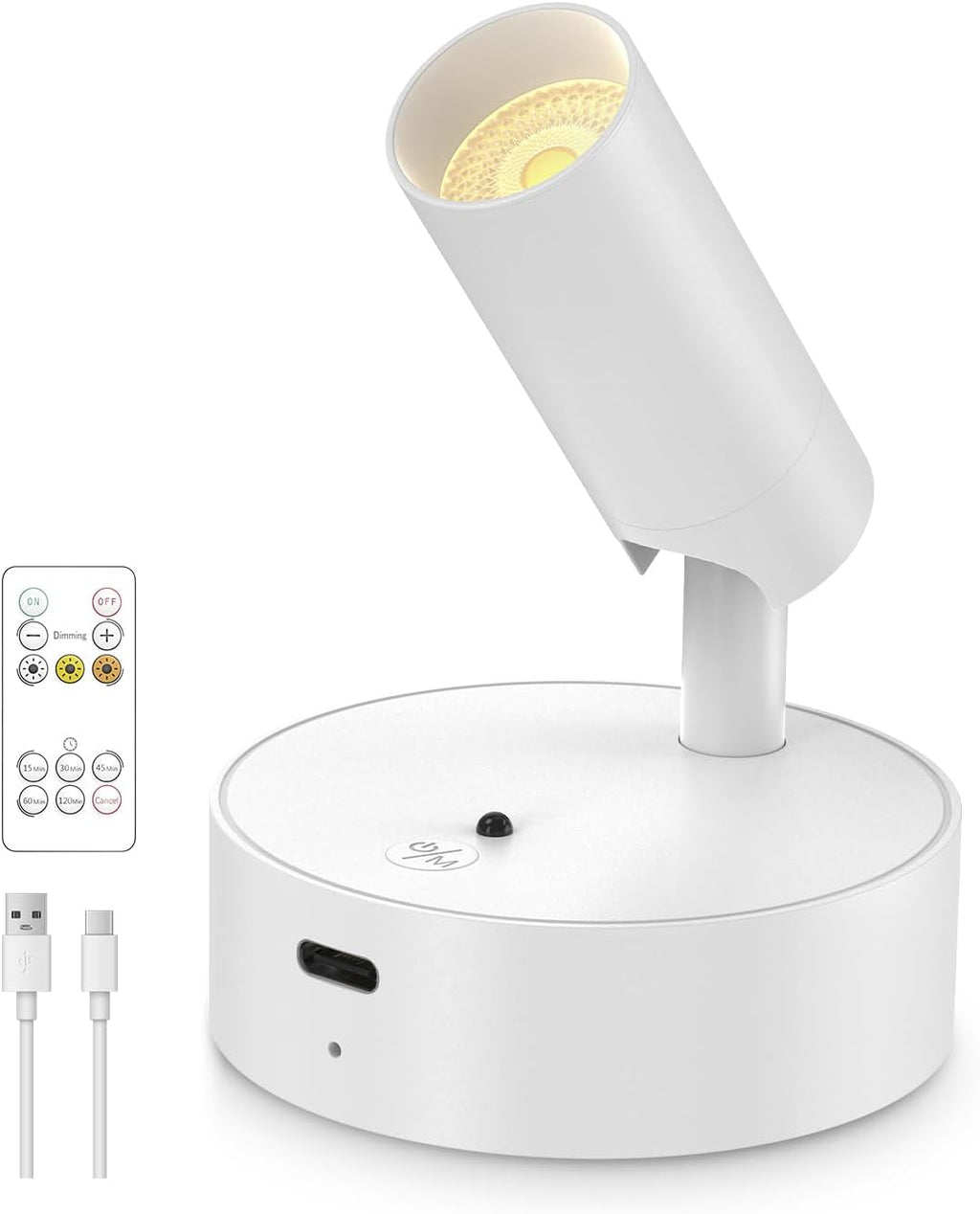 GOODEA Spotlights Indoor with Remote, 3000mAh Rechargeable Plant Spotlight
