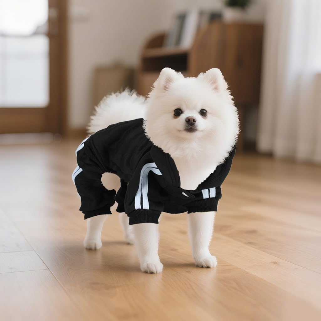 Dog Hoodie 4 Legs Jumpsuit Puppy Clothes Pullover Sweatshirt Pet Coat