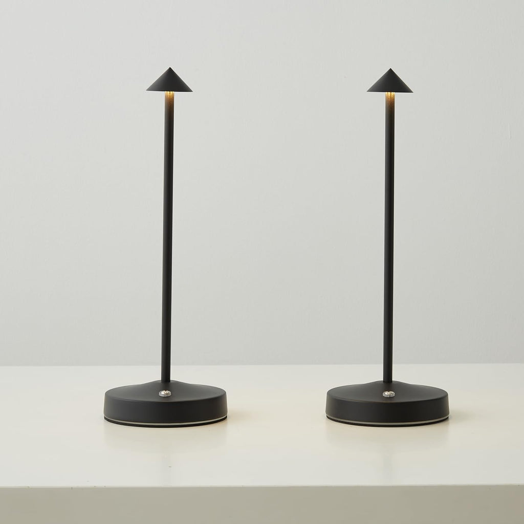 Cordless Table Lamps,Rechargeable Led Touch Bar Lamp, Portable Battery Desk Lamp,2 Level Brightness Dimmable Night Light,Minimalist Design, for Living Room/Restaurant/Couple Dinner/(White)