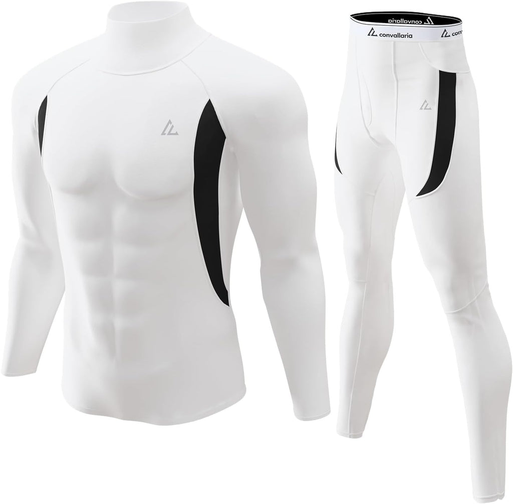 Mens Thermal Underwear Long Johns Set Cold Weather Hunting Base Layer