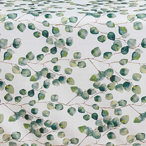SARO LIFESTYLE Eucalyptus Leaf Tablecloth, Eucalyptus, 70"