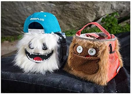 8BPLUS Chalk Bag for Climbing, Bouldering, Belt and Giftbox Included - Wide Opening - Brush Holders, for Left & Right Handers (Herman)