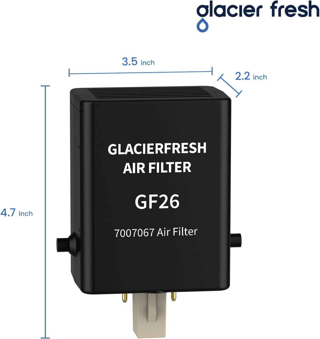 GLACIER FRESH 7007067 Air Filter for Sub-Zero Refrigerator (1 Pack)