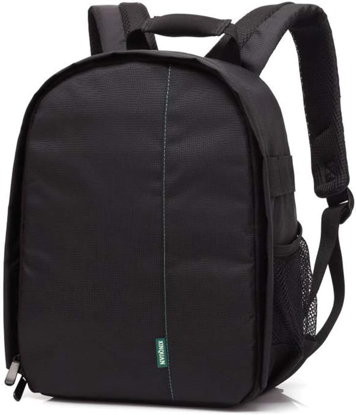 Docooler Grey Backpack - Waterproof Camera Bag, Small DSLR Camera Backpack with Customizable Interior, for Canon Sony - 33 * 26.5 * 12.5cm / 12.99 * 10.43 * 4.92 inches