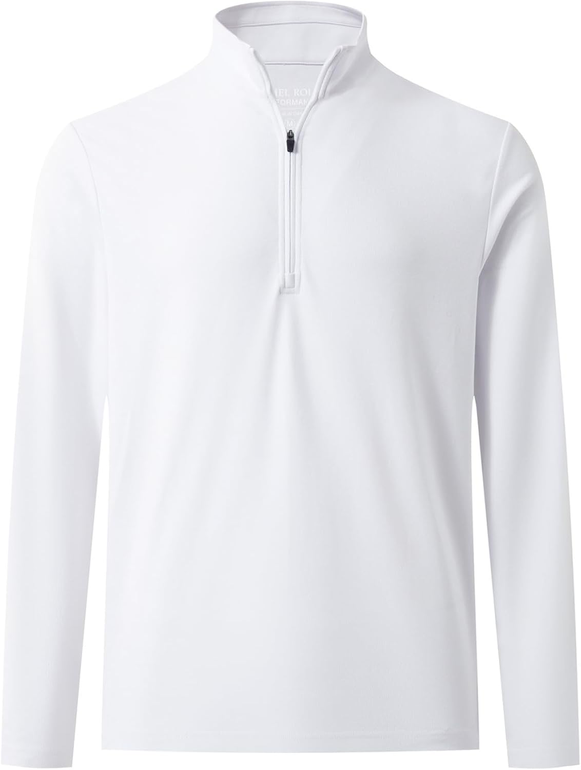 Rouen Quarter Zip Pullover Men Performance Dry Fit Athletic Casual Golf Mock Neck Long Sleeve Pullover Half Zip Sweatshirt