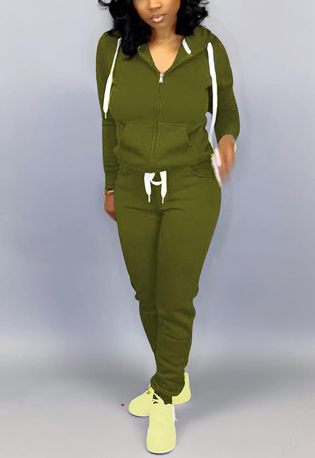 Mrskoala Two Piece Outfits for Women Tracksuit Sweat Suits Workout Sets Loungewear with Pocket