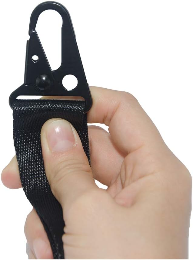 SUP Carrier Shoulder Strap Adjustable Carrying Sling Paded Bag Belt for Surfing and Paddle Board with Metal Hooks Accessories - Black (2)