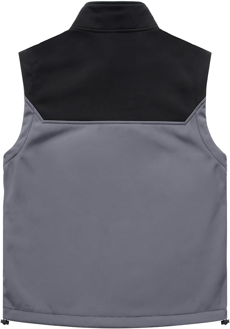 Msmsse Men's Outerwear Lightweight Vest Standing Collar Puffer Sleeveless Jacket for Hiking Running Golf