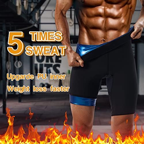 Men Sauna Pants Sweat Leggings Slimming Tights Heat Trapping Suit