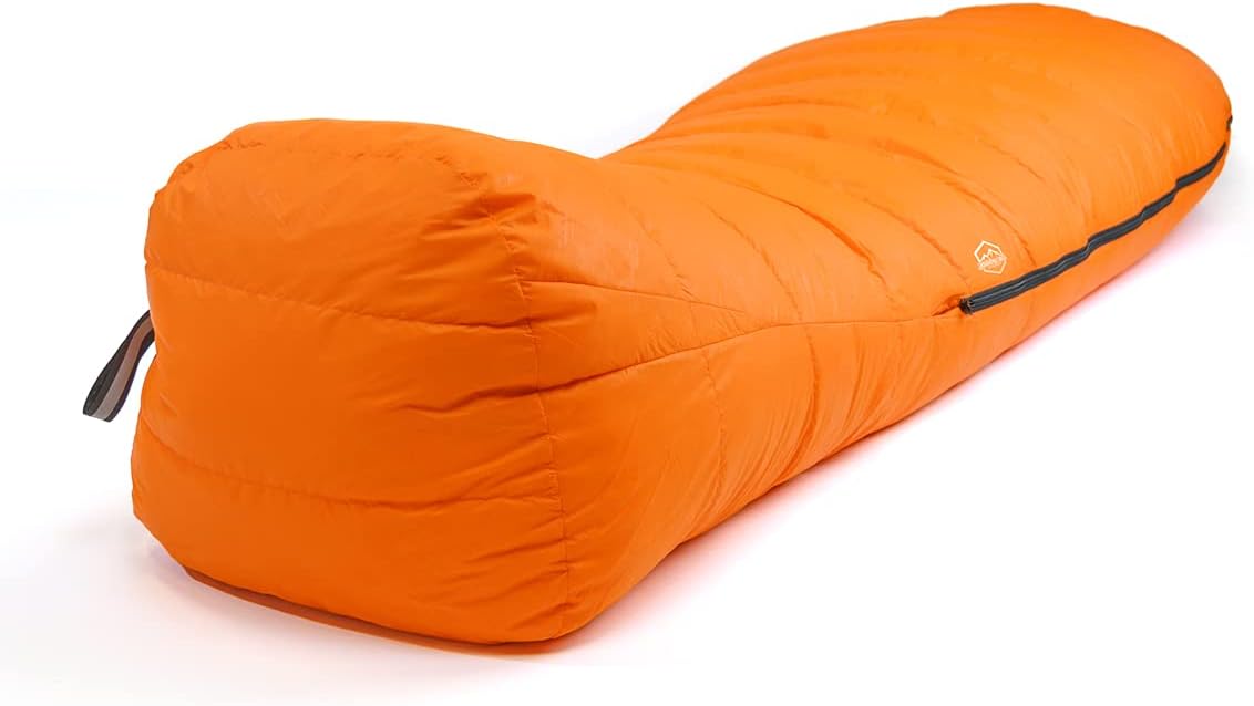 ZOOOBELIVES 10 Degree Down Sleeping Bag for Adults, 4-Season Cold-Weather Mummy Bag, Roomy Fit, 550+ Fill Power Warmth, Lightweight & Compressible for Car Camping, Backpacking & Hunting - AlpliveD1500