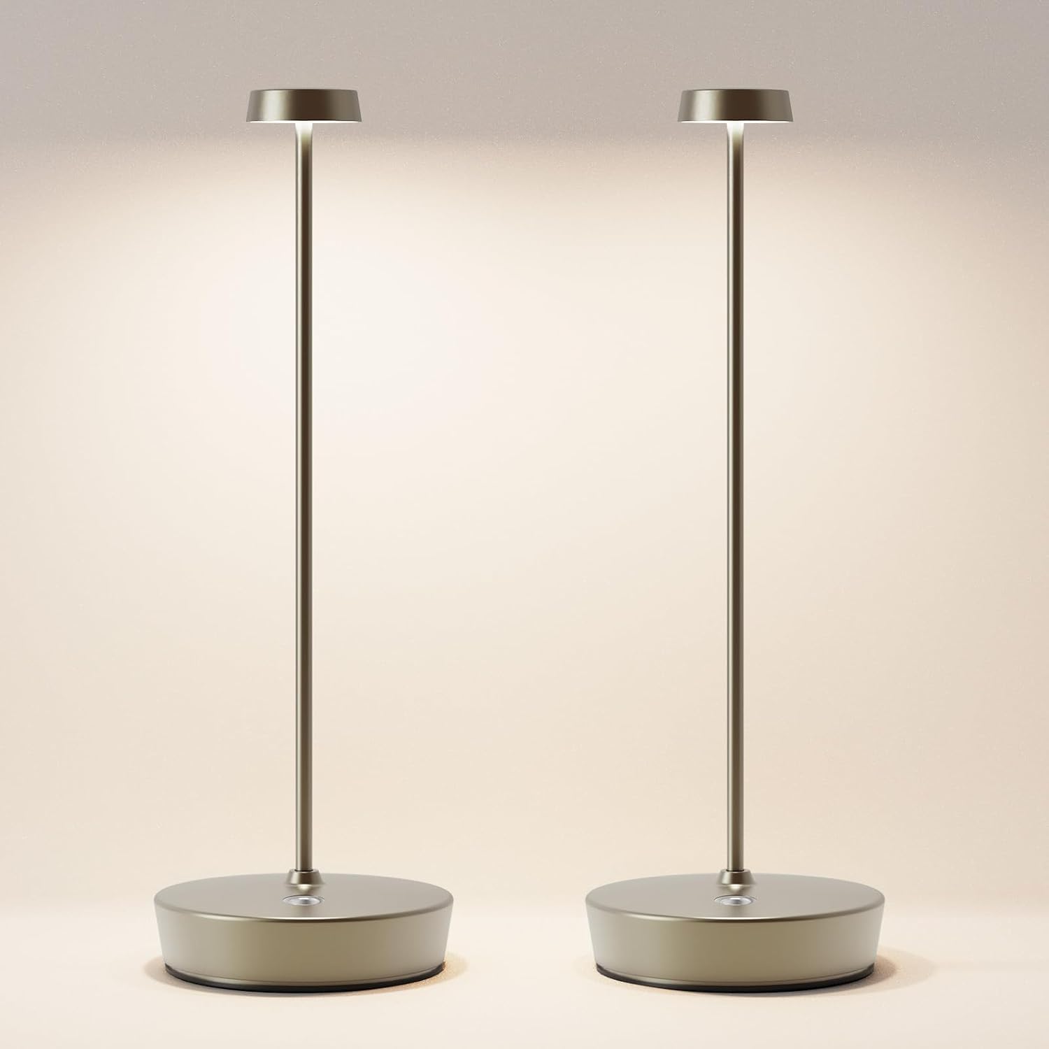 2 Pack Rechargeable Cordless Table Lamp, 6000mAh Battery Table Light
