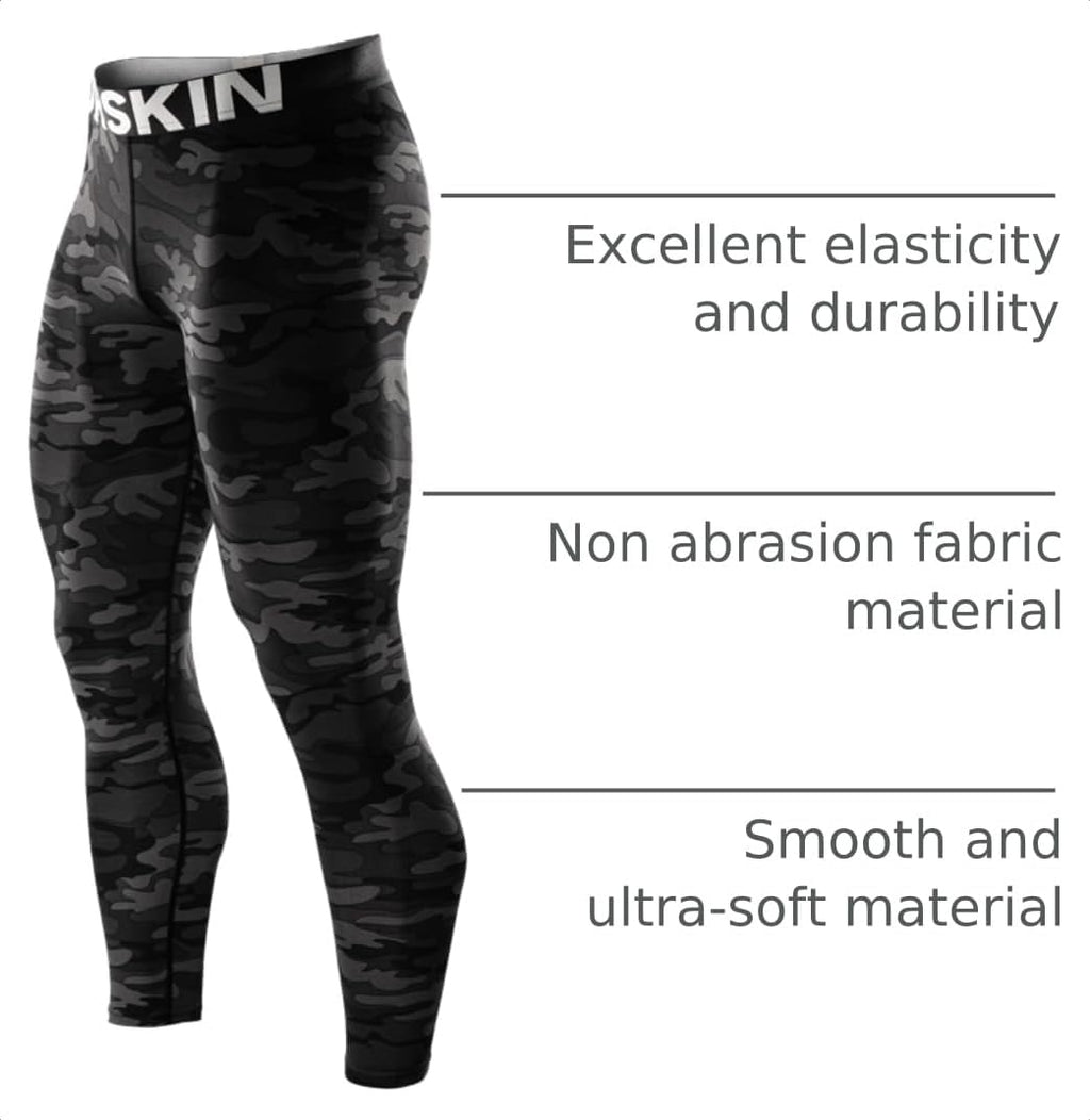 DRSKIN Men’s Compression Pants (5/4/3 Pack) Quick Dry Tights Leggings Sports Baselayer Running Gym Workout