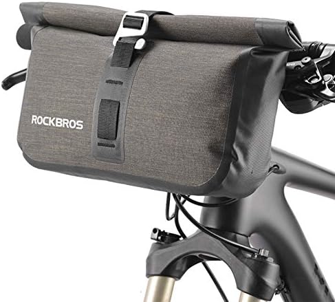 ROCKBROS Bike Handlebar Bag Waterproof 6L Roll-Top for MTB Road Bike