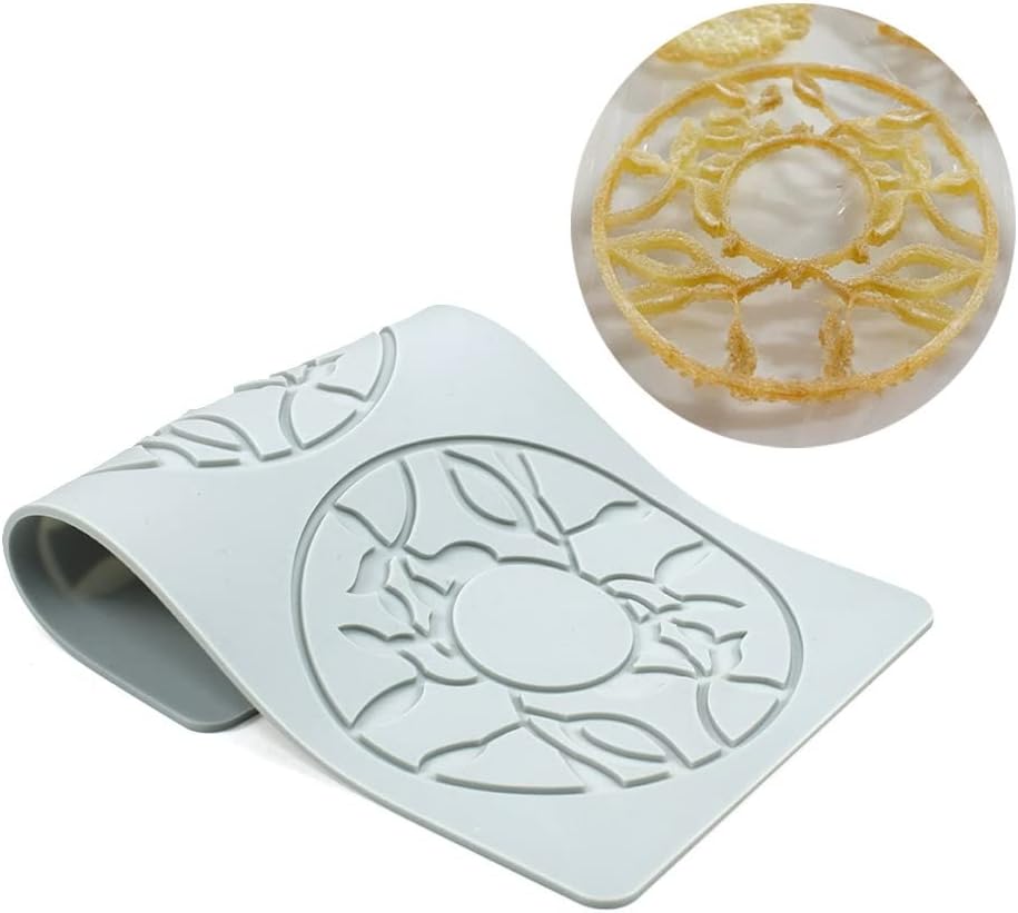 Hollow Leaf Silicone Molds Lover Heart Chocolate Molds Geometry 3D Silicone Mould Chocolate Candy Leaf Mold Sugar Craft Cake Decoration Cupcake Top (Q_Sun_10*5.24 * 0.12inch)