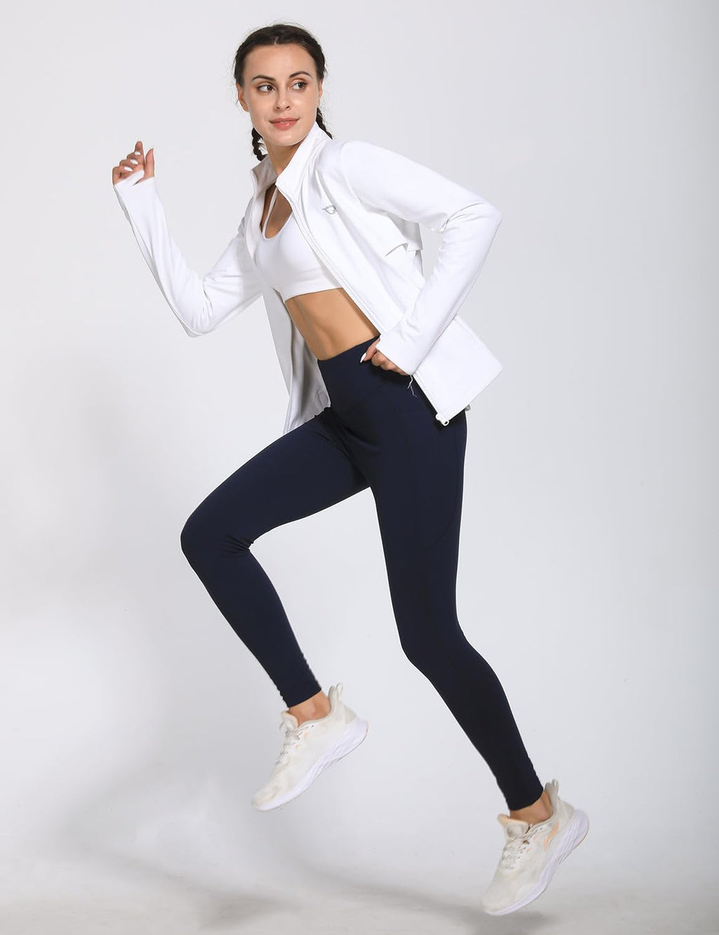 baleaf Women's Fleece Running Jacket Winter Gear Water Resistant Cycling