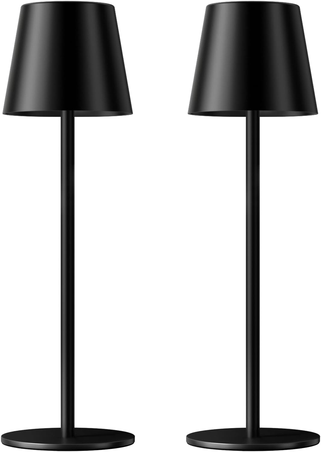 Kakanuo Rechargeable Table Lamp, Cordless Battery Operated Lamps, Black