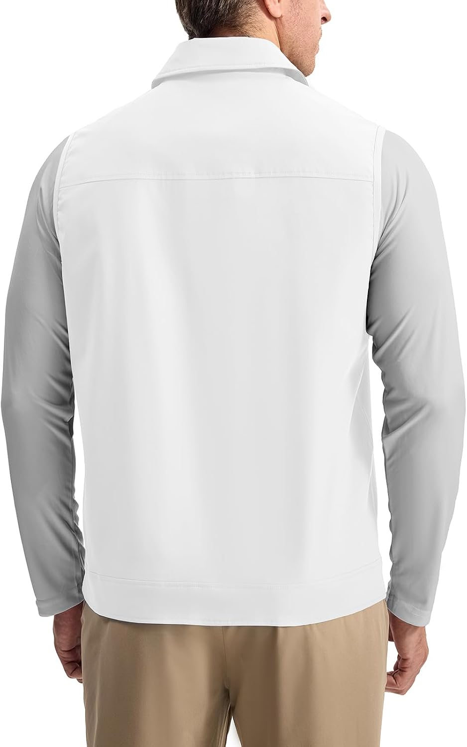 Rdruko Men's Golf Vest Lightweight Summer Casual Zip Windbreaker