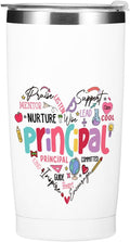 Principal Gifts Principal Appreciation Gifts Tumbler, 20 oz Stainless Steel Coffee Mug，Insulated Cup, Inspirational Birthday Christmas Thank You Office for Women Men Boss Coworker Teacher