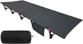 Sutekus Portable Camping Cot Sleeping Cot Ultralight Backpacking Cot Bed for Outdoor Hiking Travel Beach Mountaineering (Black)