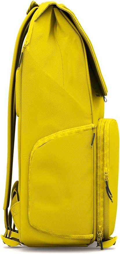 BREVITE - The Runner - Compact Camera Backpacks for Photographers - A Minimalist & Travel-friendly Photography Backpack Compatible With Both Laptop & DSLR Accessories 18L (Lemon Yellow)