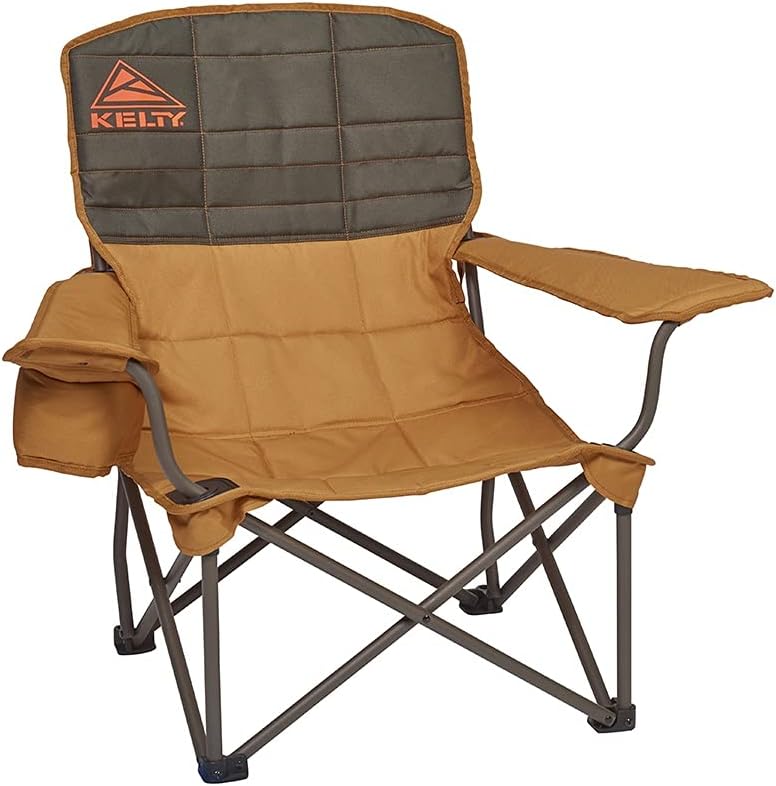 Kelty Lowdown Folding Chair, Camping Seat for Backyard Parties, Soccer Saturdays, Concerts, Beach, Tailgating (Lake)