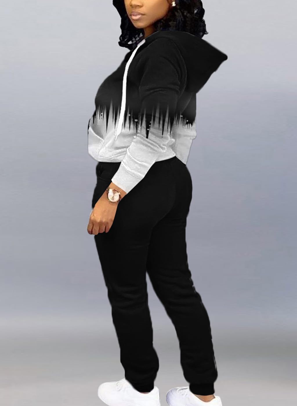 Mrskoala Two Piece Outfits for Women Tracksuit Sweat Suits Workout Sets Loungewear with Pocket