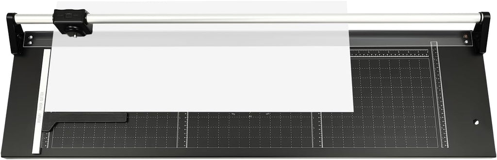 Rotary Paper Trimmer, 36 Inch Rolling Paper Cutter with Magnetic Positioning Ruler & Clear Scale, Manual High Precision Rotary Paper Cutter for A3/4/5 Photos Card Decal Cardboard PVC Film Etc
