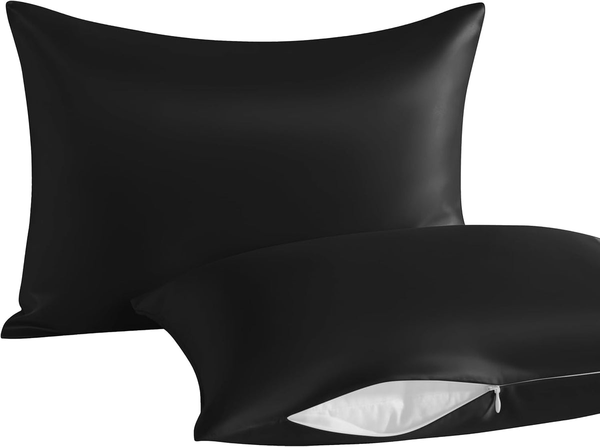 NTBAY Toddler Pillows with Pillowcases Set, 4 Piece 13 x 18, Black