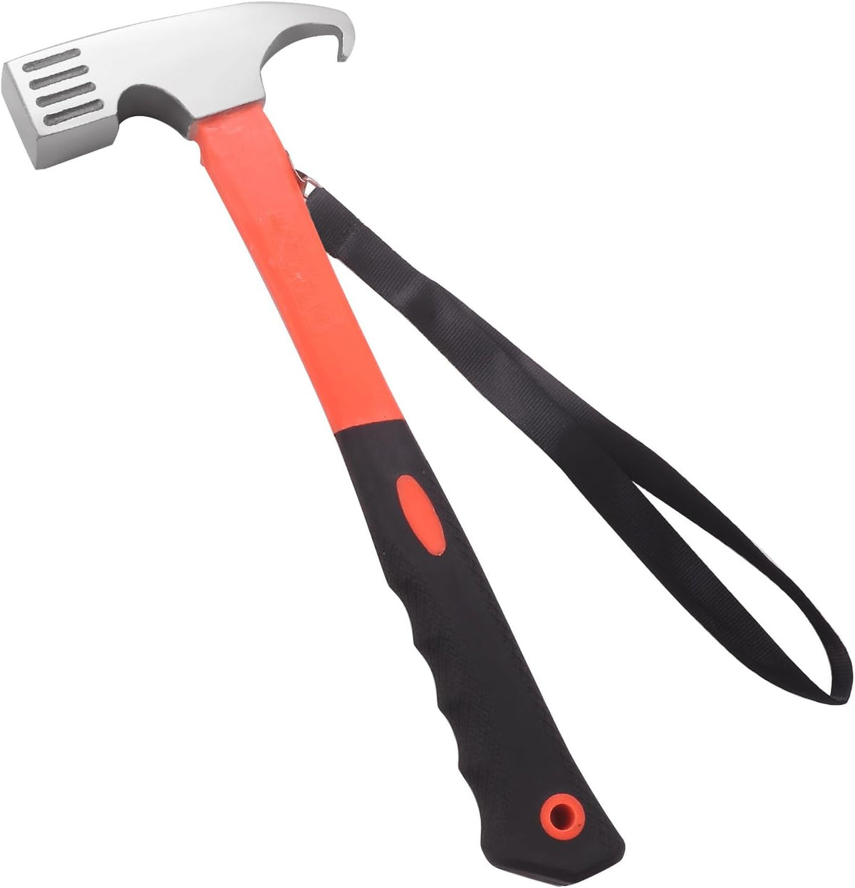1 lb Tent Stake Hammer with Stake Puller, Steel Camping Mallet