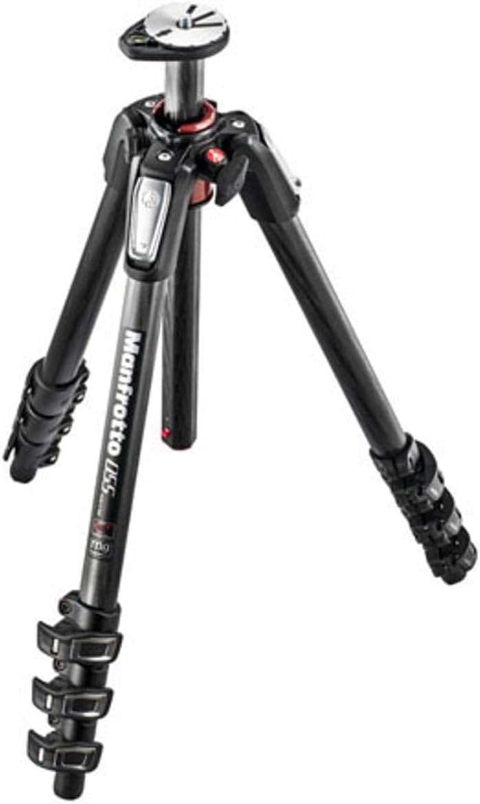 Manfrotto 055 Aluminum 3-Section Tripod with Horizontal Column (MT055XPRO3),Black