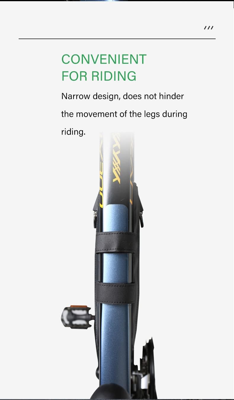 Cool Change Bike Bag Top Tube, Bike Frame Bag Triangle Waterproof Bicycle Under Tube Bag for MTB Road Bike, Cycling Accessories