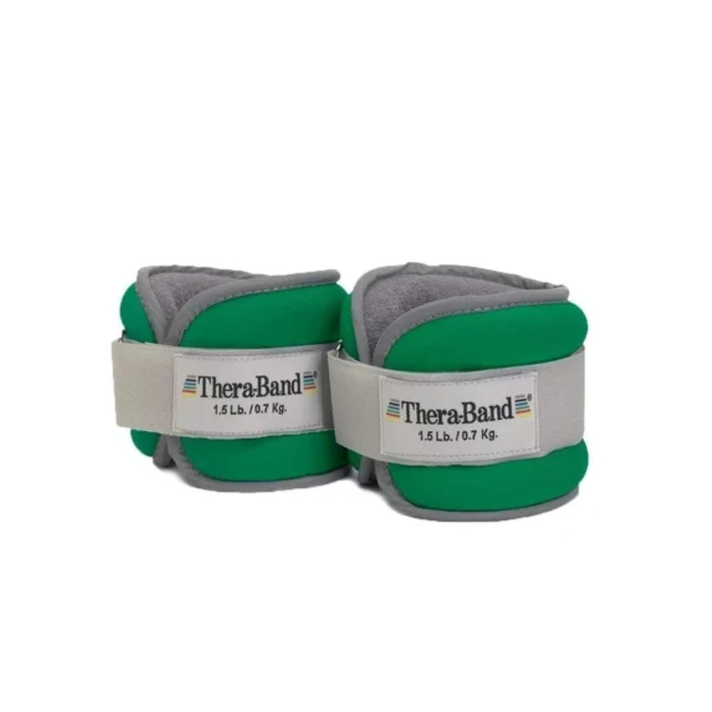 THERABAND Ankle Wrist Weights, Leg Weight, Cuff, 2.5 lb, 2-Piece Set, Blue